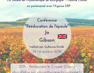 Jo Gibson : La rééducation de l’épaule